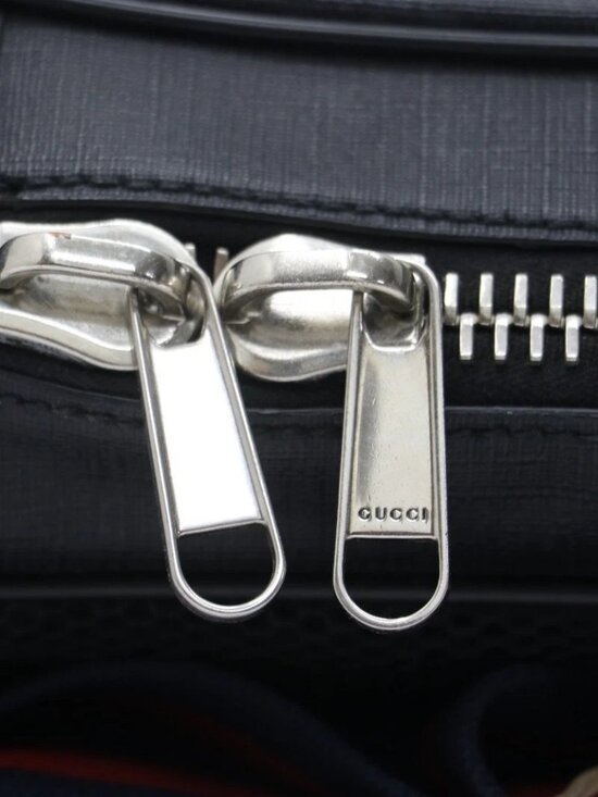 GUCCI GG Supreme Sling Backpack Belt Bag Sherry Line - Black main image 8